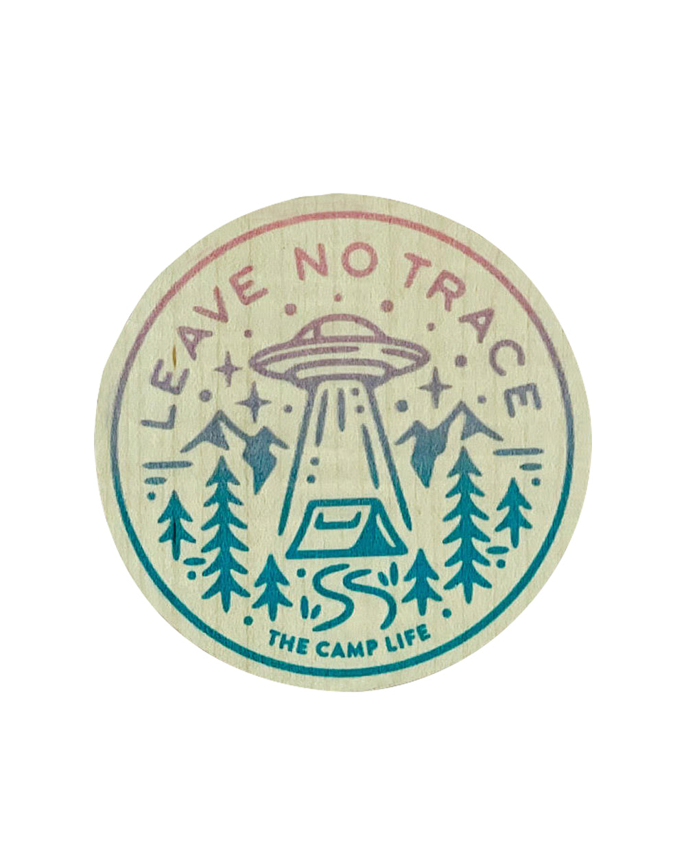 Leave No Trace Wood Sticker